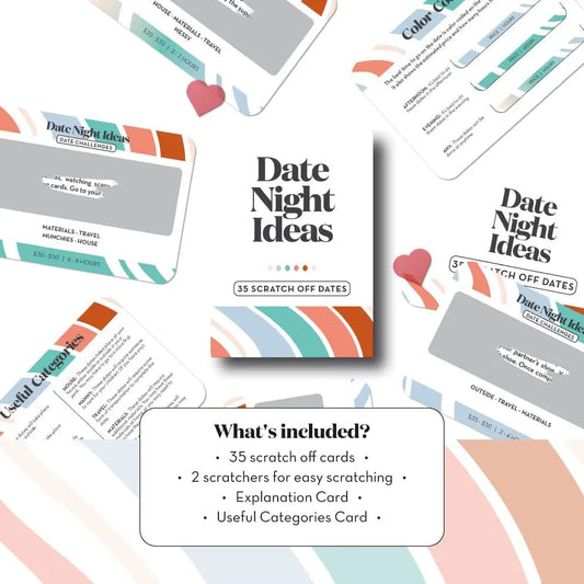 English Date Night Ideas Couple Date Night Ideas Couple Game Cards Scratch Card Game